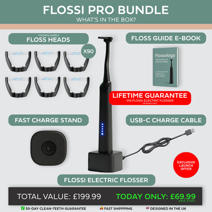 Flossi Electric Flosser - Black