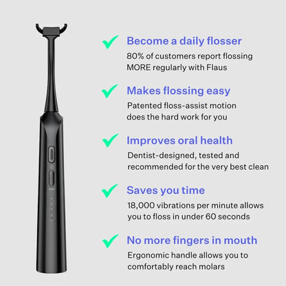 Flossi Electric Flosser - Black