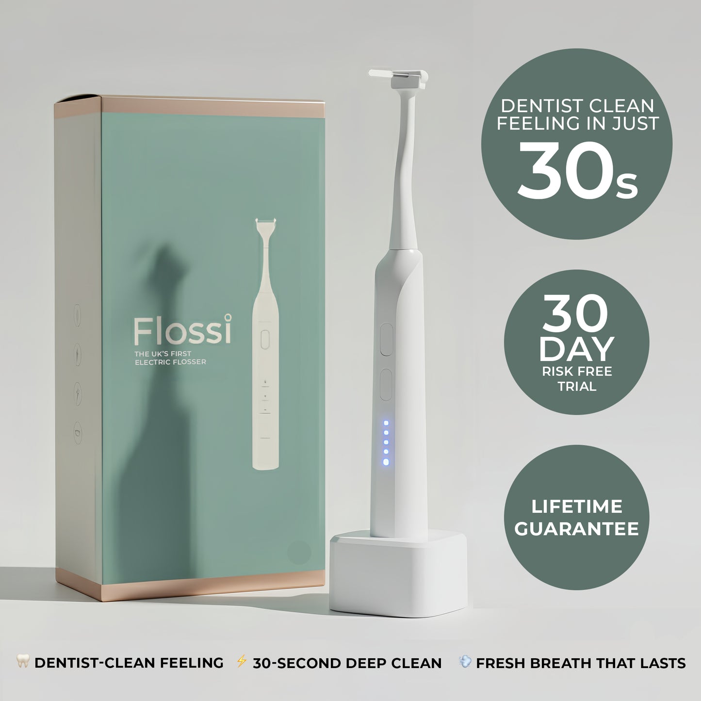 Flossi Electric Flosser - Black